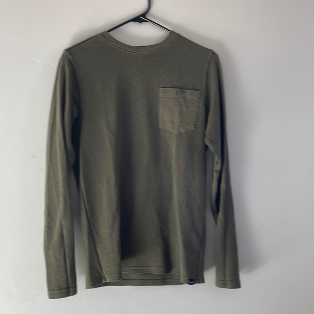 Hurley Olive Green Long Sleeve Men's Shirt